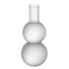 A&B Home Glass Candle Holder - Frosted Glass Candle Holder, Decorative Taper Candle Holder, Bedroom Living Room Coffee Table Bathroom Counter Accent Piece Dining Table Illumination, 3" x 3" x 7" view 1