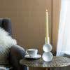 A&B Home Glass Candle Holder - Frosted Glass Candle Holder, Decorative Taper Candle Holder, Bedroom Living Room Coffee Table Bathroom Counter Accent Piece Dining Table Illumination, 3" x 3" x 7" view 4