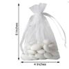 Balsa Circle 100 pcs 4x6-Inch White Organza Gift Candy Favor Bags Drawstring Reusable Treat Pouches Wedding Jewerly Storage view 2
