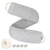 TORRAMI 32" Door Draft Stopper Under Bottom Insulation Noise Air Stopper 2.16LB,Draft Stopper Guard Seal for Doors and Windows - Light Gray view 1