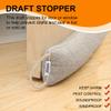 TORRAMI 32" Door Draft Stopper Under Bottom Insulation Noise Air Stopper 2.16LB,Draft Stopper Guard Seal for Doors and Windows - Light Gray view 4