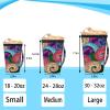 Interesting Octopus Whiskers Reusable Iced Coffee Cup Sleeve Colorful Octopus Whiskers Hot Insulator Sleeve Neoprene Cup Holder with Handle for Soda Coffee Latte Cups (16 oz) view 3