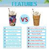 Interesting Octopus Whiskers Reusable Iced Coffee Cup Sleeve Colorful Octopus Whiskers Hot Insulator Sleeve Neoprene Cup Holder with Handle for Soda Coffee Latte Cups (16 oz) view 4