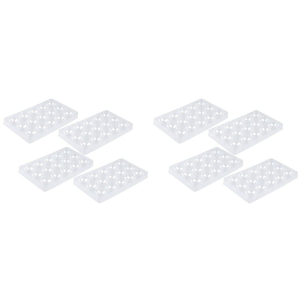 8-Piece Sugar Flower Drying Cup Mold Set Non-Stick Flexible Fondant Flower Shaping Trays for Paste Cake Decorating Tools 9.17 X 5.43 X 1.57 Inches
