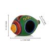 Western Eiderdown Presents Shankh Shaped Terracotta Handpainted Tea Light Holder Set of 2 (Non Electrical) #Aport-044 view 4