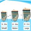 Sunflower and Dilapidated Wooden Board Reusable Iced Coffee Cup Sleeve Daisy Hot Insulator Sleeve Neoprene Cup Holder with Handle for Soda Coffee Latte Cups (16 oz) view 3