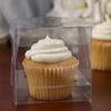 Factory Direct Craft Group of 24 Clear Plastic Cupcake Boxes for Weddings, Holidays and Special Events view 1