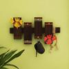 Western Eiderdown Presents Birds On Planks' Warli Hand-Painted Home Decorative Key Hanger Stand Wall Hanging Wooden Key Holder (6 Hooks) #Aport-117 view 1
