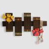Western Eiderdown Presents Birds On Planks' Warli Hand-Painted Home Decorative Key Hanger Stand Wall Hanging Wooden Key Holder (6 Hooks) #Aport-117 view 2