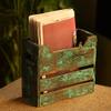 Western Eiderdown Presents Rustic Crate' Antique Finish Table Top Magazine Holder in Mango Wood - Magazine Rack Stand for Living Room Office Table Desk Newspaper Stand Racks #Aport-182 view 1