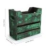 Western Eiderdown Presents Rustic Crate' Antique Finish Table Top Magazine Holder in Mango Wood - Magazine Rack Stand for Living Room Office Table Desk Newspaper Stand Racks #Aport-182 view 4