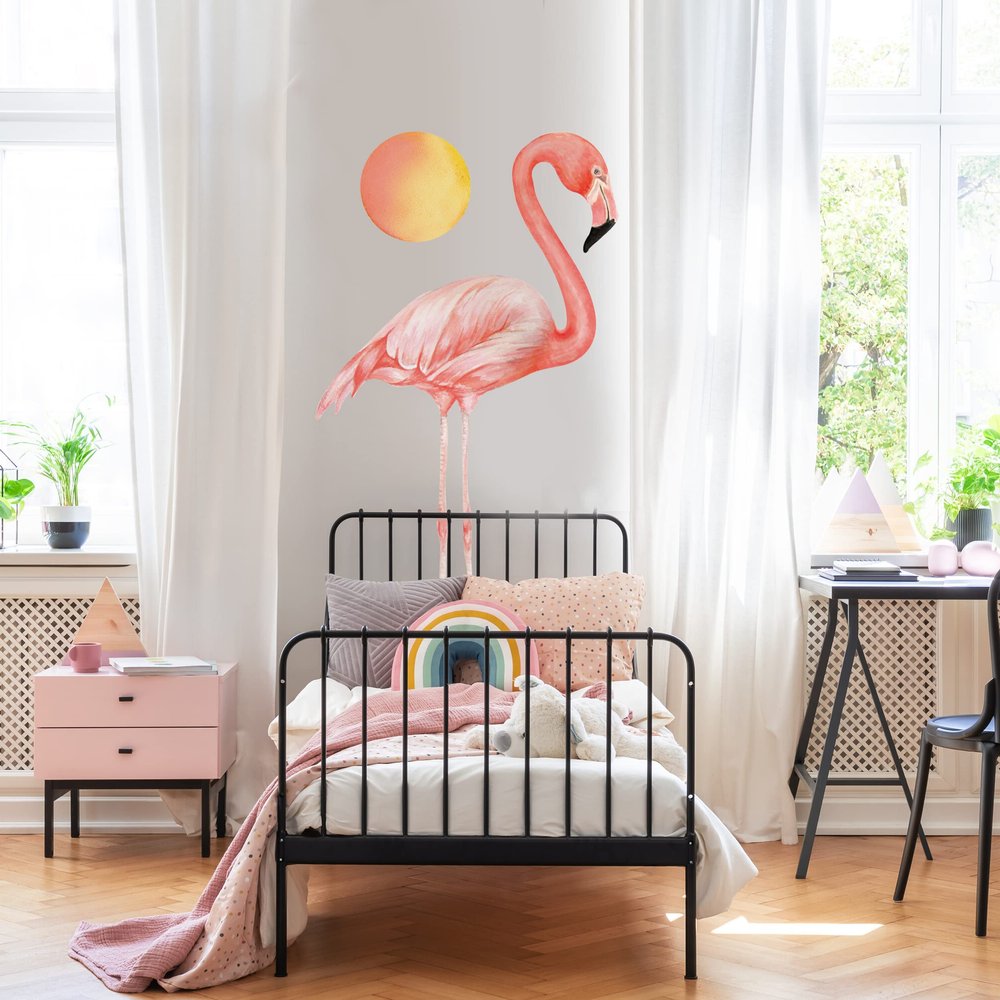 Large Flamingo Wall Decal by Chromantics
