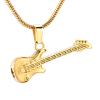 SHEIL Music Instrument Collection Cremation Jewelry for Ashes Pendant Stainless Steel Keepsake Memorial Guitar Urn Necklace view 1