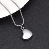SHEIL Mini Heart Cremation Urn Necklace for Ashes 316L Stainless Steel Engravable Keepsake Memorial Jewelry for Ashes Women Girl view 2