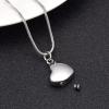 SHEIL Mini Heart Cremation Urn Necklace for Ashes 316L Stainless Steel Engravable Keepsake Memorial Jewelry for Ashes Women Girl view 4