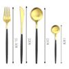 Silverware Flatware Cutlery Set, 24PCS Cutlery Set Stainless Steel Dinnerware Set Knife Fork Coffee Spoon Tableware Set Kitchen Party Dinner Tableware Set (Color : Silver) view 2