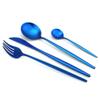 Silverware Flatware Cutlery Set, 24PCS Cutlery Set Stainless Steel Dinnerware Set Knife Fork Coffee Spoon Tableware Set Kitchen Party Dinner Tableware Set (Color : Silver) view 3
