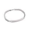 SHEIL Stainless Steel Cremation Ashes Keepsake Urn Bracelet Crystals Inlay Memorial Ash Holder Chain Bracelet for Women,24cm view 1