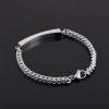 SHEIL Stainless Steel Cremation Ashes Keepsake Urn Bracelet Crystals Inlay Memorial Ash Holder Chain Bracelet for Women,24cm view 3