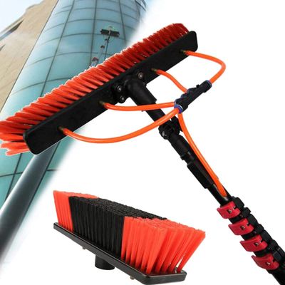 Window Cleaning Pole, Window Cleaner Kit, Water/Hose Fed Pole, Window Cleaning Brush Equipment, Cleaning Photovoltaic and Solar Panels,20FT/6M