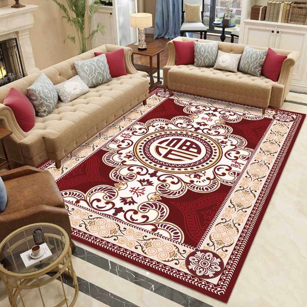 youyoucool Multicolor Area Rug Rugs Modern Area Rugs with Abstract Patterns Medium Pile Area Rug71x102 inch