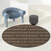 Brown Yellow Round Office Chair Mats Home Rolling Gaming Chair Mat Leopard World Brownish Geometric Anti-Slip Hardwood Floor Mats Carpeted Floor Protector Mats Leopard Print Decor Diameter 36 in view 4