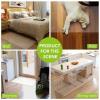 0.08 Thick Transparent Vinyl Floor Mat, Protector Rug Tile Hard Floors, PVC Rug Runners Indoor Desku Stools Decorative, Waterproof Cuttable 2 4 6 8 10 12 14 16 Ft Long ( Size : 1.2X2.2m/3.9X7.2ft ) view 3