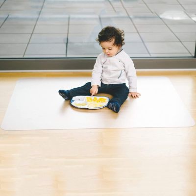 Clear Chair Mats Protector for Low Pile Carpet Rug/Tile Heavy Duty, Plastic 0.08 in Thick Non-Slip Stain-Resistant Mat, Desku Room Bar Cushion(120x550cm/4x18ft)