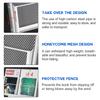 LIWSHWZ Magazine Rack Floor Standing,Brochure Display Stand, 4 Pockets Metal Literature Stand,Newspaper Rack with Wheels for Trade Show Exhibitions Office Retail Store view 4