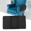 Couch Sofa Arm Table, Folding Arm Storage Sofa Tray Holder Table 600D Oxford Cloth Side Pockets for Couch(Black) view 4