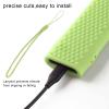 Fdit Remote Control Cover, Solar Cell Anti Drop Silicone Remote Control Replacement Cover Protetcor Accessories fit for TM2180EcoBN59(Luminous Green) view 2
