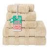 American Soft Linen Salem Turkish Bath Towel Set, 100% Cotton 600 GSM 6 Piece Towels for Bathroom, 2 Bath Towels 2 Hand Towels 2 Washcloths, Beige view 1
