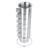 Beufee 6pcs 10oz Stackable Stainless Steel Double Wall Insulated Travel Coffee Mugs Set with Metal Mug Holder view 1