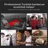 Commerical Turkish Kebab Slicer with 2 Blade 80w, Electric Kebab Knife Gyro Shawarma Cutter, for Cutting Lamb,Chicken,Black view 2