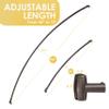 Adjustable Curved Shower Rod, 42-72 inches Extra Wide Shower Curtain Rod, Rust proof, Premium Stainless Steel, Curved Shower Rod for Bathroom Bronze view 3
