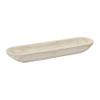 Creative Co-Op Decorative Paulownia Wood Tray, White view 1