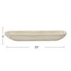Creative Co-Op Decorative Paulownia Wood Tray, White view 3