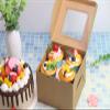 PQZKLDP Kraft Bakery Boxes 6x6x5 Inch - 12Pack Window Gift Boxes view 4