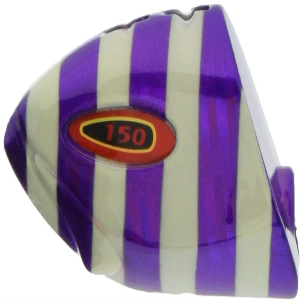 JACKALL Anchovy Dragon Tenya Head Replacement Hook, No. 30, Purple/Glow Stripe