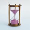 Decorative Antique Brass Hour Glass 3 Minute Sand Timer Metal Unique Sandglass for Gifts Games Kitchen Home Office Decoration by ALLORYTECH view 1