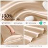 THXSILK Silk Sheet Set 4Pcs, 6A+ Top Grade 100% Natural Mulberry Silk Bed Sheets Luxury Bedding Sets Ultra Soft Durable Cooling, 1 Fitted Sheet, 1 Flat Sheet and 2 Pillow Shams (Queen, Champagne) view 2