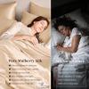 THXSILK Silk Sheet Set 4Pcs, 6A+ Top Grade 100% Natural Mulberry Silk Bed Sheets Luxury Bedding Sets Ultra Soft Durable Cooling, 1 Fitted Sheet, 1 Flat Sheet and 2 Pillow Shams (Queen, Champagne) view 4