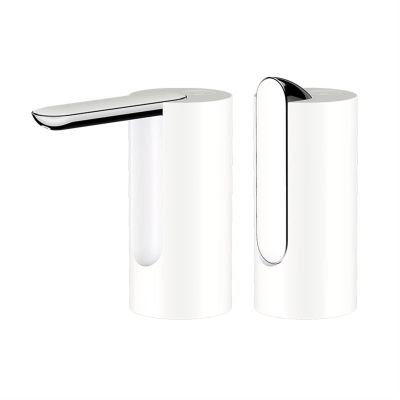 Mini Power Small Pump Electric Water Pump Bottled Water Dispenser Household Foldable Automatic USB Charging Folding Electric Water Dispenser ( Color : White )