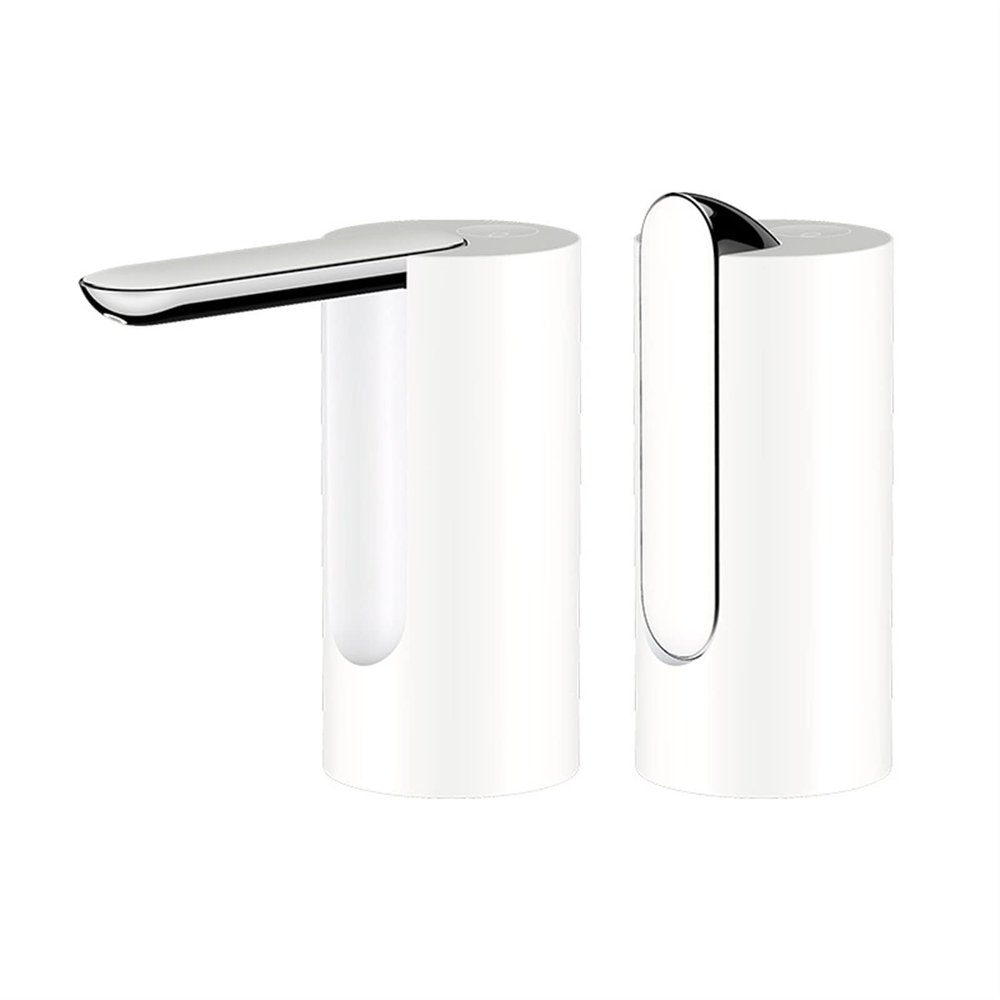 Mini Power Small Pump Electric Water Pump Bottled Water Dispenser Household Foldable Automatic USB Charging Folding Electric Water Dispenser ( Color : White )