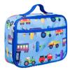 Wildkin 12-Inch Kids Backpack & Insulated Lunch Box Bag Bundle  Durable, Lightweight School & Travel Set for Kids - Trains, Planes & Trucks view 3
