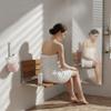 Foldable Shower Seat Wall Mounted, Folding Shower Bench for Small Shower Spaces, 400lbs Max Load for Inside Shower, 16" view 2