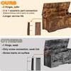 Timberer 39.4" Storage Chest, Wooden Storage Bench, Lift Top Toy Chest with 2 Safety Hinges, Large Toy Box, Entryway Bench for Living Room, Bedroom, Rustic Brown view 4