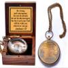 Be Strong and Courageous- Joshua 1: 9 Quote Engraved Compass with Wooden Box, Greeting Card, Gift Compass, Graduation Day Gifts 2026 Compass for Women Mens Boy Girls view 3