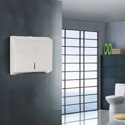 Acofuns Stainless Steel Compact Hand Towel Paper Shelf Holder Dispenser with Lock Washroom Use