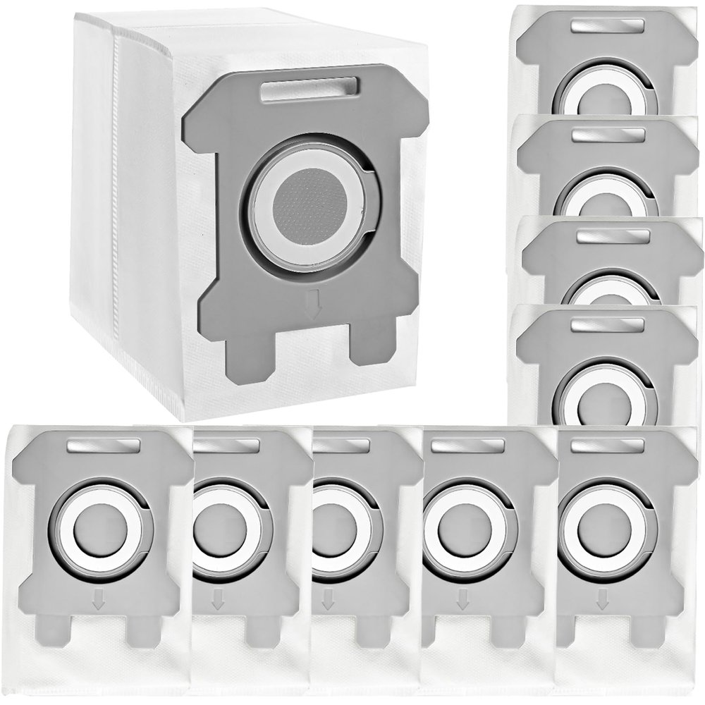 10 Pcs Replacement Dirt Disposal Vacuum Bags, Compatible with i Robot 105 104 100 405 505 705 etc Vac Combo series, j7 i7 i3 s9 etc i s j Series, For All Clean Base Automatic Dirt Disposal Bags